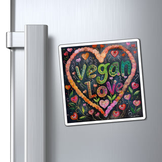 Vegan Love Magnet Printify