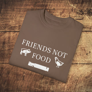 Friends Not Food Garment-Dyed T-shirt Printify