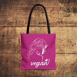 Vegan Girl Tote Bag Printify