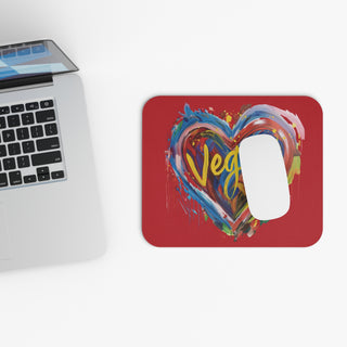 Vegan Heart Mouse Pad (Rectangle)