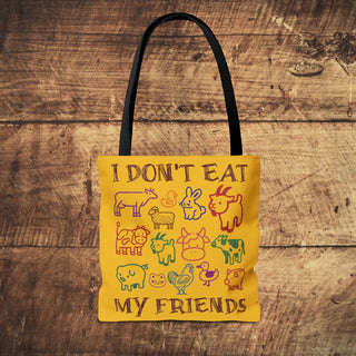 I Don't Eat My Friends Tote Bag Printify