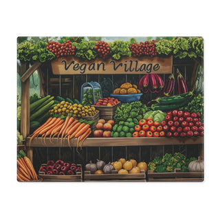 Vegan Village Placemat, 1pc Printify