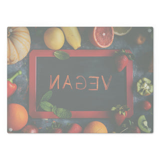 Vegan Tempered Glass Cutting Board Printify