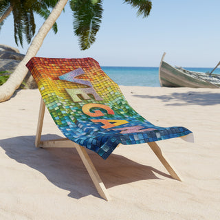 Vegan Beach Towel Printify