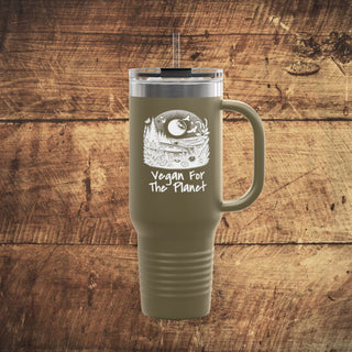 Vegan For The Planet Insulated Travel Mug, 40oz