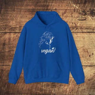 Vegan Girl Heavy Blend™ Hooded Sweatshirt Printify