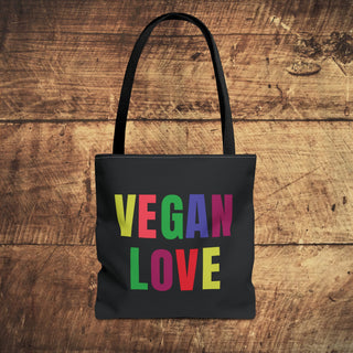 Vegan Love Tote Bag Printify