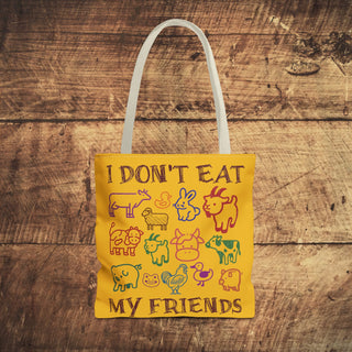 I Don't Eat My Friends Tote Bag Printify