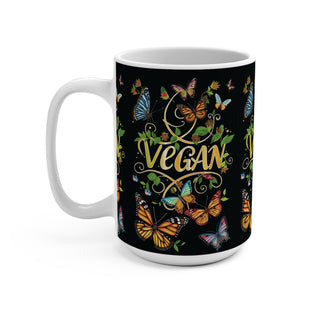 Vegan Butterflies Coffee Mug 15oz