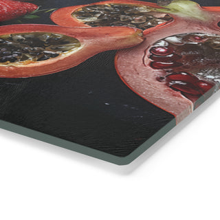 Raw Vegan Tempered Glass Cutting Board Printify