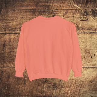 Vegan Girl Garment-Dyed Sweatshirt Printify