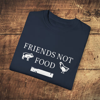 Friends Not Food Garment-Dyed T-shirt Printify