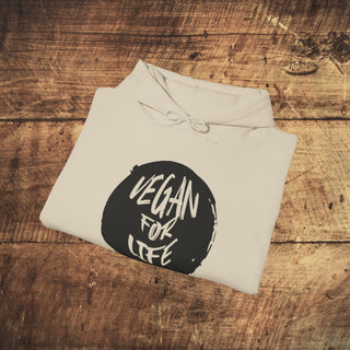 Vegan For Life Heavy Blend™ Hooded Sweatshirt Printify