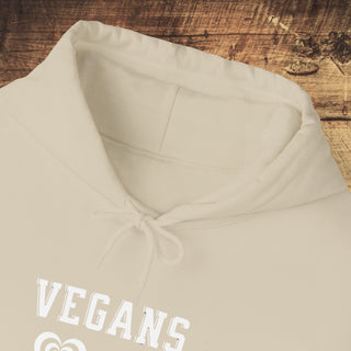 Vegans Love All Animals Heavy Blend™ Hooded Sweatshirt Printify