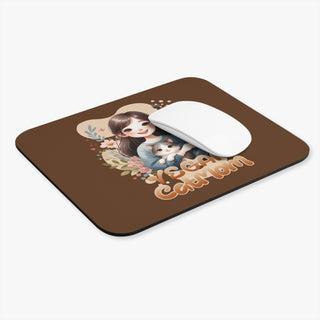 Vegan Cat Mom Mouse Pad (Rectangle)