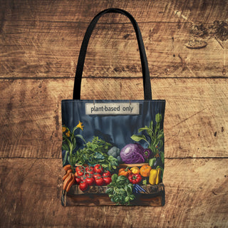 Plant-Based Only Tote Bag Printify