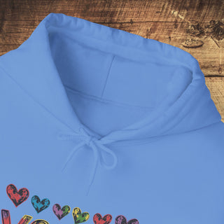 Vegan Hearts Heavy Blend™ Hooded Sweatshirt Printify