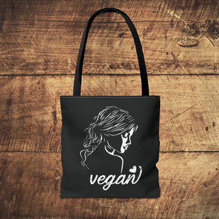 Vegan Girl Tote Bag Printify