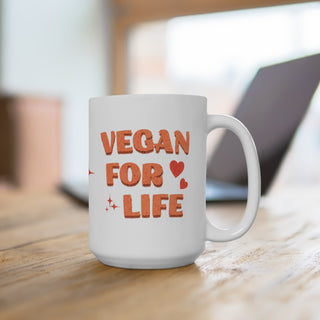 Vegan For Life Coffee Mug 15oz Printify