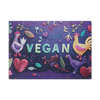 Vegan Tempered Glass Cutting Board Printify