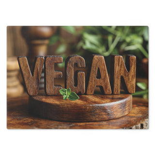 Vegan Tempered Glass Cutting Board Printify