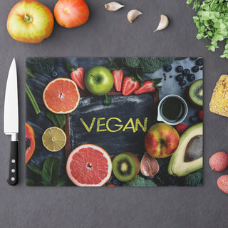 Vegan Tempered Glass Cutting Board Printify