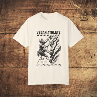 Vegan Athlete Garment-Dyed T-shirt Printify