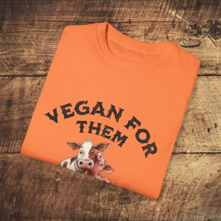 Vegan For Them Garment-Dyed T-shirt Printify