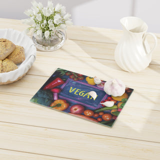 Vegan Tempered Glass Cutting Board Printify