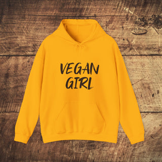 Vegan Girl Heavy Blend™ Hooded Sweatshirt Printify