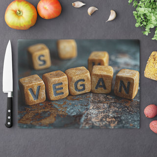 Vegan Tempered Glass Cutting Board Printify