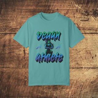 Vegan Athlete Garment-Dyed T-shirt Printify