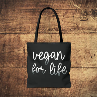 Vegan For Life Tote Bag Printify