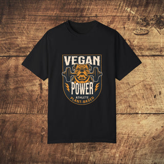 Vegan Power Garment-Dyed T-shirt Printify