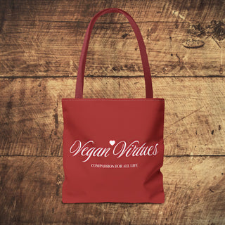 Vegan Virtues Tote Bag Printify