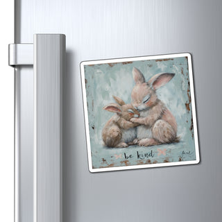 Be Kind Bunnies Magnet Printify