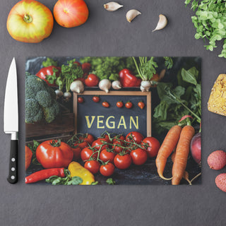 Vegan Tempered Glass Cutting Board Printify