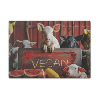 Vegan Tempered Glass Cutting Board Printify