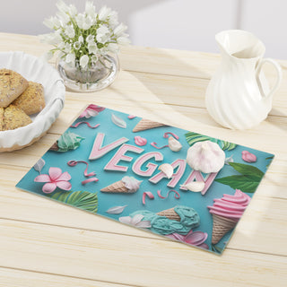 Vegan Tempered Glass Cutting Board Printify