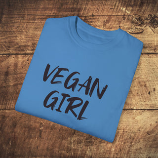 Vegan Girl Garment-Dyed T-shirt Printify