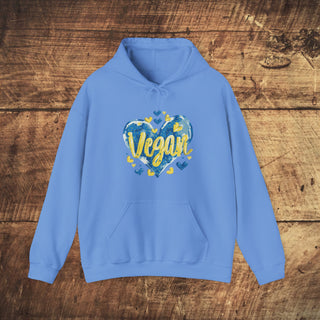 Vegan Hearts Heavy Blend™ Hooded Sweatshirt Printify