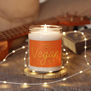 Vegan Hearts Scented Soy Candle, 9oz