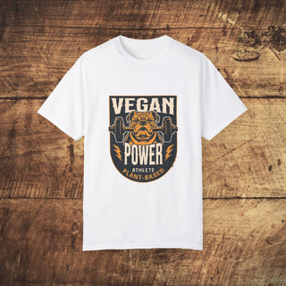 Vegan Power Garment-Dyed T-shirt Printify