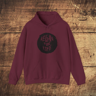 Vegan For Life Heavy Blend™ Hooded Sweatshirt Printify