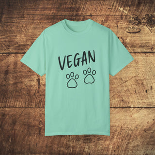 Vegan Paws Garment-Dyed T-shirt Printify