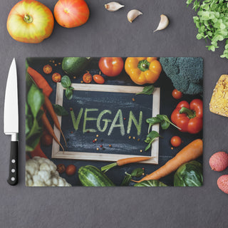 Vegan Tempered Glass Cutting Board Printify