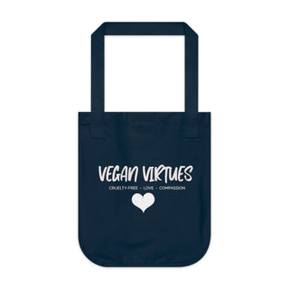 Vegan Virtues Organic Canvas Tote Bag