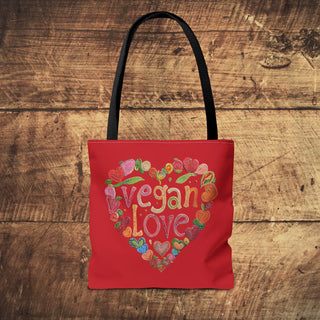 Vegan Love Tote Bag Printify