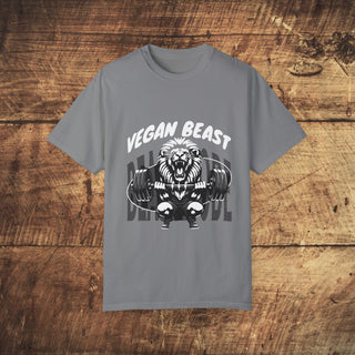 Vegan Beast Garment-Dyed T-shirt Printify