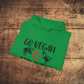 Go Vegan Heavy Blend™ Hooded Sweatshirt Printify